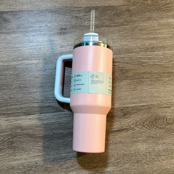 NEW Stanley Adventure Quencher 40oz H2.O Flowstate Peach Colorblock Tumbler - Picture 4 of 5